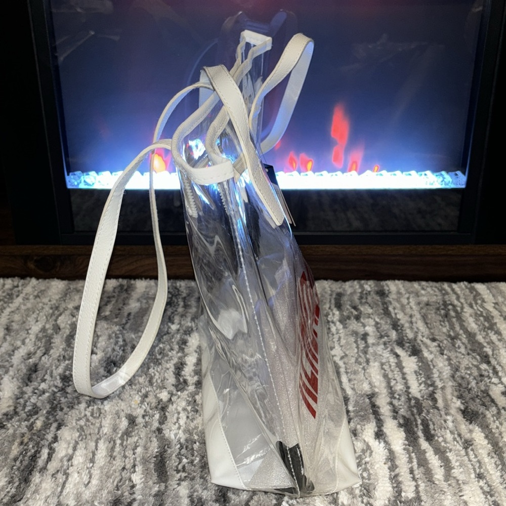 NWT- Kendall + Kylie clear, red and white plastic tote! - Picture 4 of 12